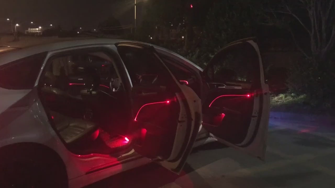 VYNTRA Fiber Optic Car Ambient Light – RGB App & Music Control